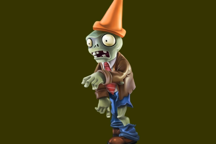 Conehead Zombie là một trong những zombie cơ bản