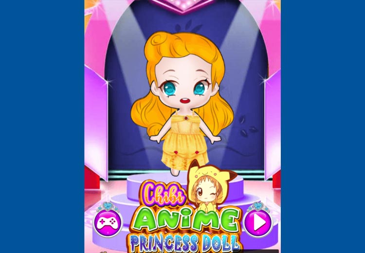 Trò chơi trang điểm chibi Cute Anime Princess Doll