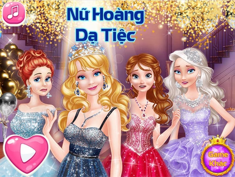 trò chơi thời trang dạ tiệc