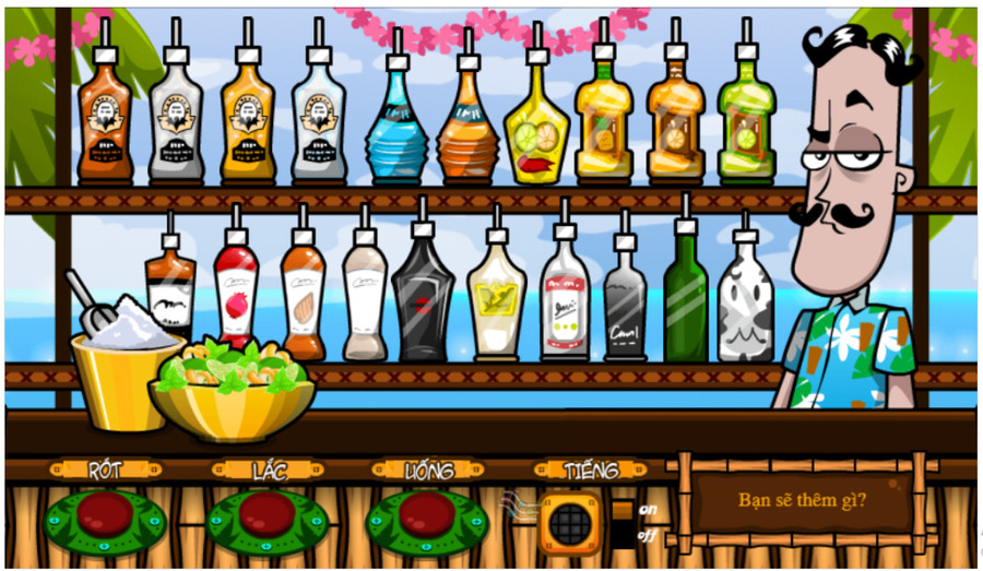 Pha Chế Cocktail là game được yêu thích