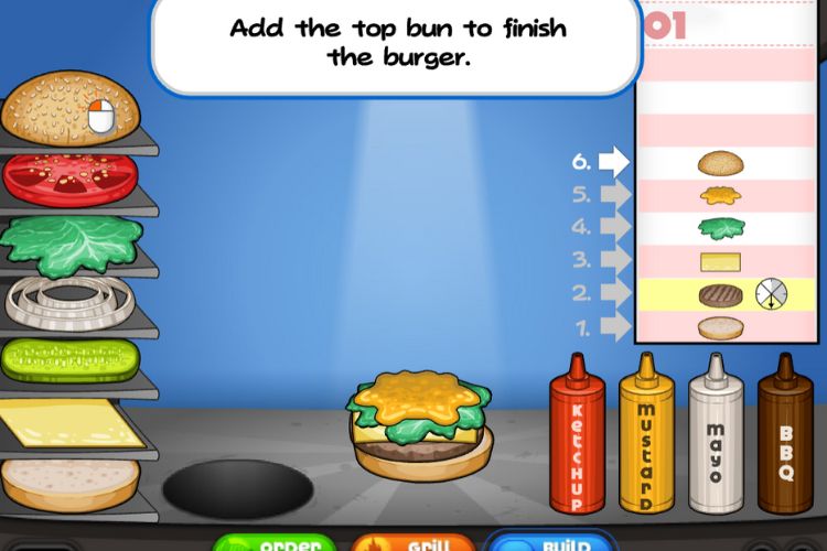 game cửa hàng bán bánh hamburger