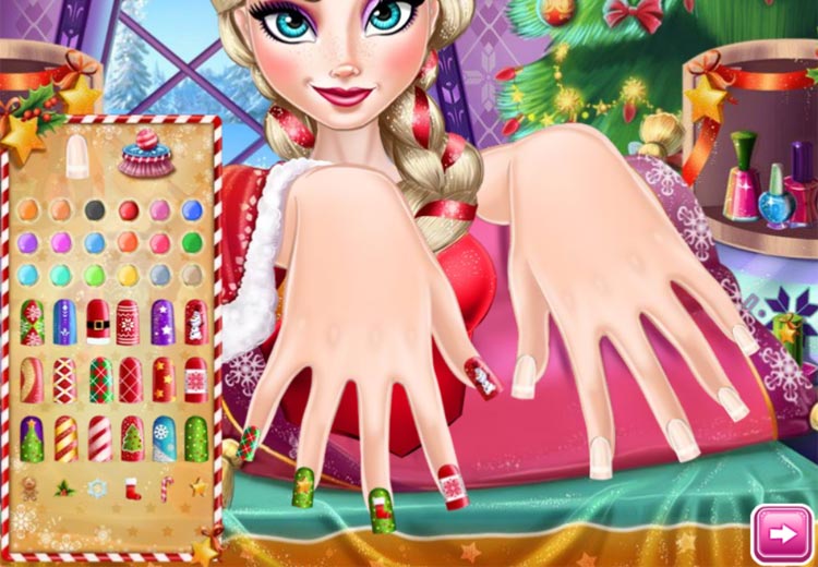 Làm móng tay chuyên nghiệp cho Elsa