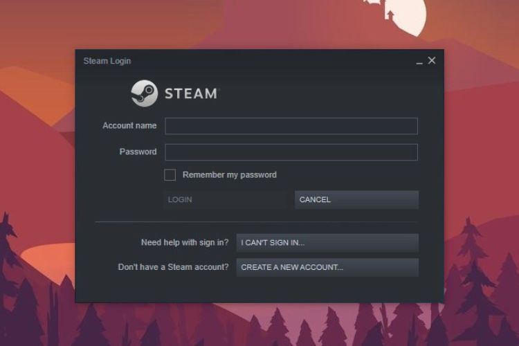 Đăng nhập vào Steam