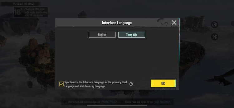 cài đặt pubg mobile tiếng việt