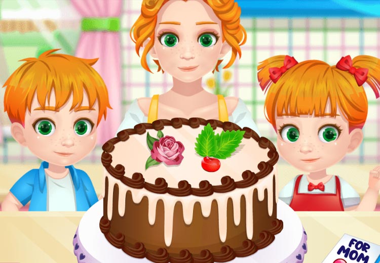 game làm bánh sinh nhật tặng mẹ