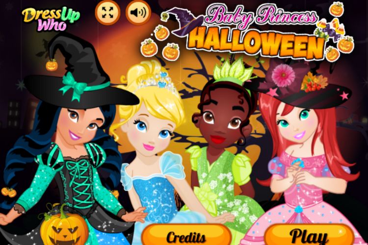 Tựa game công chúa và phù thủy Halloween